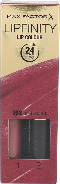 Actual product image Max Factor Lipfinity Lip Colour (102 Glistening)