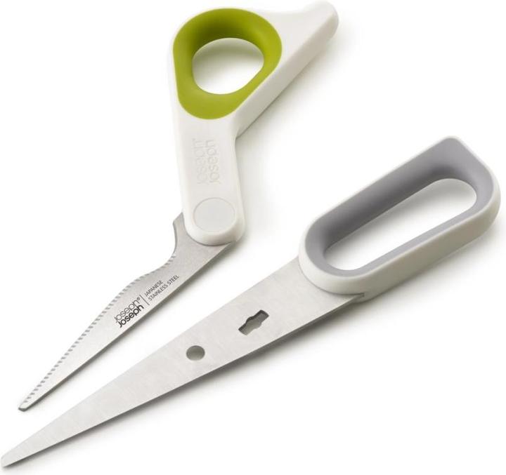 Image du produit Joseph Joseph PowerGrip Küchenschere, weiss/grün, 22.4x9.1x1.8cm (22.40 cm)
