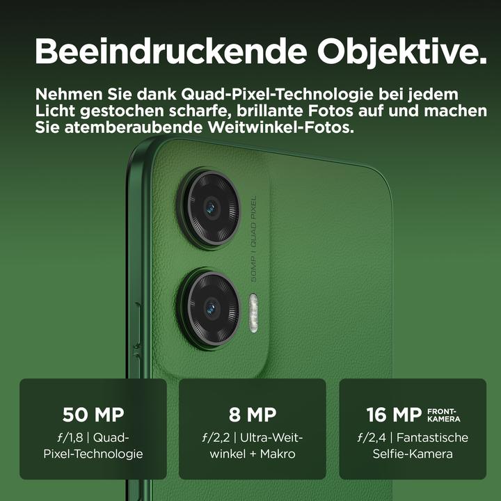 Actual product image Motorola Moto G35 (128 GB, Leaf Green, 6.72", Dual SIM, 50 Mpx, 5G)