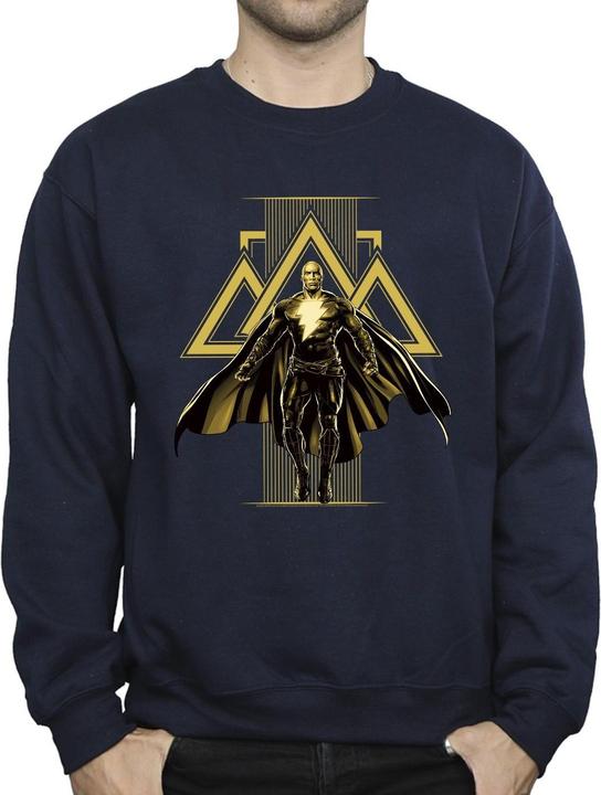 Actual product image Mens Black Adam Rising Golden Symbols Cotton Sweatshirt (XL)