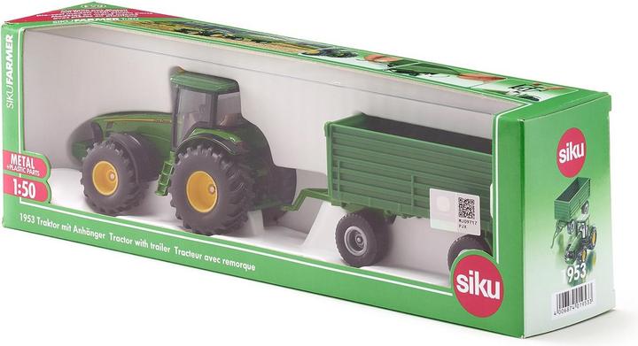 Produktbild Siku John Deere Traktor mit Anhänger