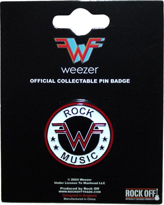Image du produit Weezer - Badge ROCK MUSIC EMBLEM