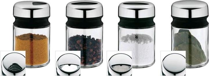 Productafbeelding WMF Kruiden Shaker Set 4st Kruidenpotje Kruidenpotje 100ml Glas Depot (Aromatische kruiden, Diverse kruiden)