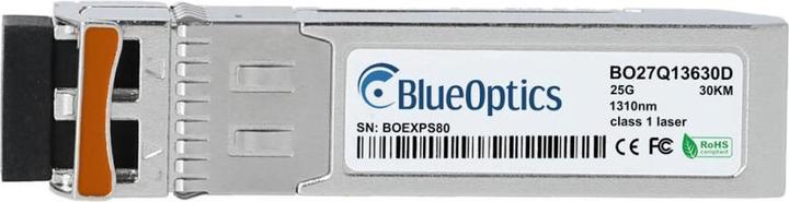 Actual product image BlueOptics Cumulus SFP28-25G-ERL compatible SFP28 BO27Q13630D