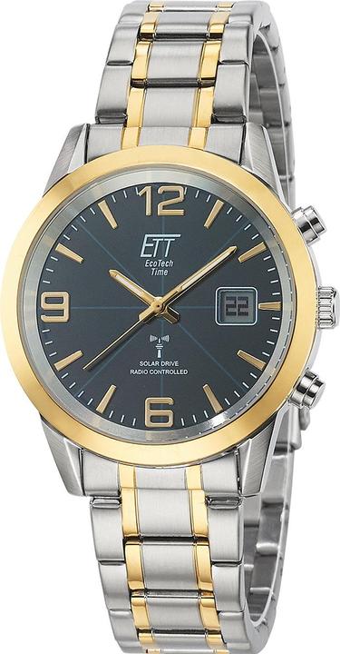 ETT EGS-11502-32M Solar drive Funkuhr Basic Herrenuhr 41mm 5ATM (Funkuhr, 41 mm)