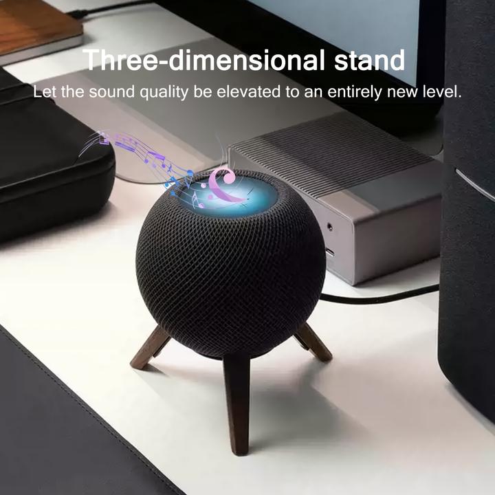 Actual product image PhoneLook Ständer für Apple HomePod Mini aus massivem Tripod Tischhalterung Metall Konstruktion (1 pcs., Stand)