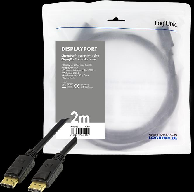 Immagine prodotto LogiLink DisplayPort — DisplayPort (2 m, DisplayPort)