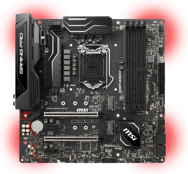 Actual product image MSI Z370M Gaming Pro AC (LGA 1151, Intel Z370, mATX)