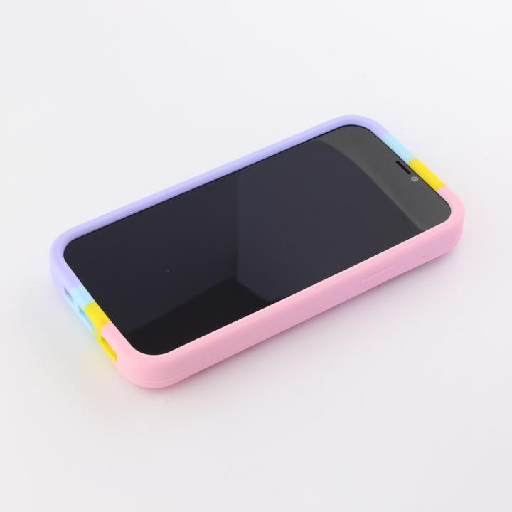 Produktbild PhoneLook Hülle Silikon Luftblasen Anti-Stress Regenbogen (Apple iPhone 12 Pro Max)