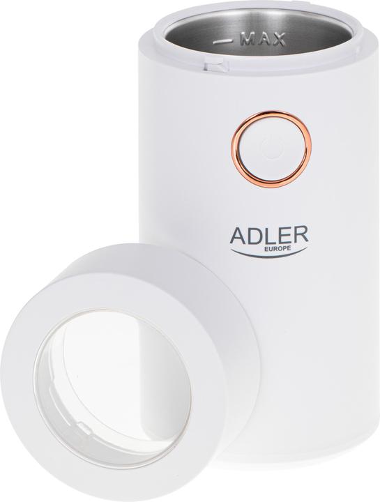 Immagine prodotto Adler Macinacaffè AD4446wg 150 W, Capacità chicchi di caffè 75 g, Interruttore di sicurezza sul (Spina UE)