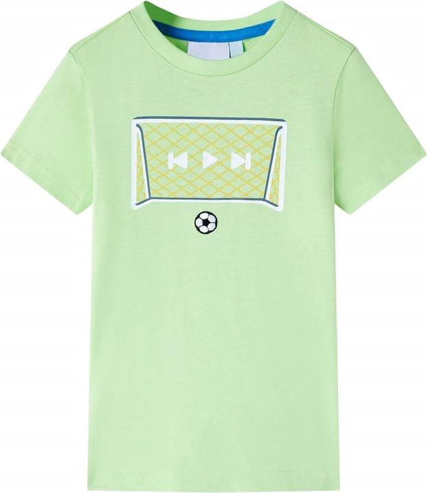 Actual product image VidaXL Children's T-shirt lime green 104,Material: 100 % cotton,Colour (104)