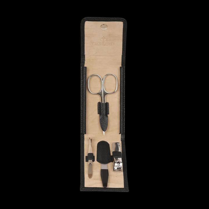 Immagine prodotto Windrose 803867.08 - Astuccio manicure 4 pezzi Beluga nero (pelle)