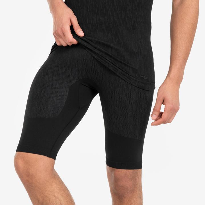Image du produit Kipsta Short fonctionnel de football homme/femme - Keepdry noir (L)