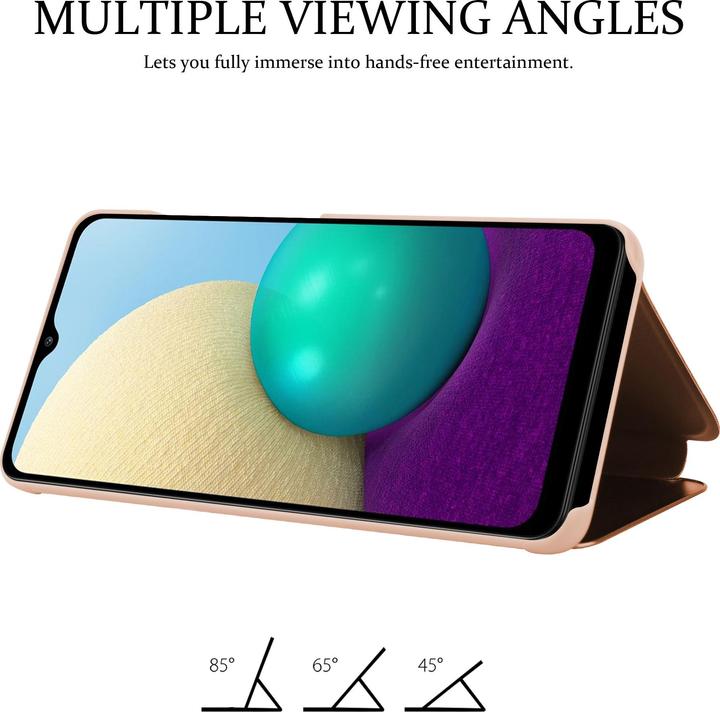 Produktbild Cadorabo Book Smart View Spiegel Cover (Samsung Galaxy M02, Samsung Galaxy A02)