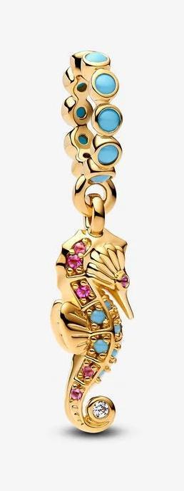 Image du produit Pandora Charm pendentif hippocampe (Plaqué or, Métal)