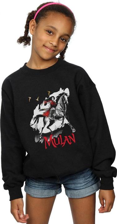 Actual product image Disney Girls Mulan Movie Stride Sweatshirt (116)