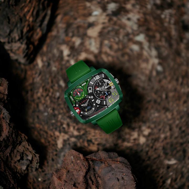 Produktbild Nubeo NB-6084-03 Herrenuhr Odyssey Triple Time-Zone Limited 58mm 5ATM (Chronograph)