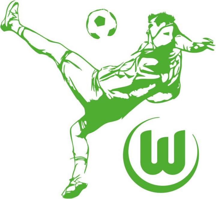 Actual product image VfL Wolfsburg Footballer (70 x 64 cm)