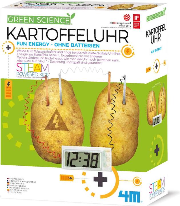 Produktbild 4M Bausatz für eine Kartoffeluhr Green Science