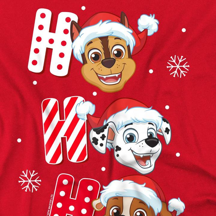 Actual product image Paw Patrol Mens Santa Hat Christmas T-Shirt (M)