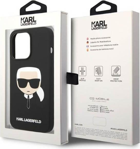 Image du produit Karl Lagerfeld iPhone 14 Pro MagSafe Compatible Case Liquid Silicone Karl Head (Apple iPhone 14 Pro)