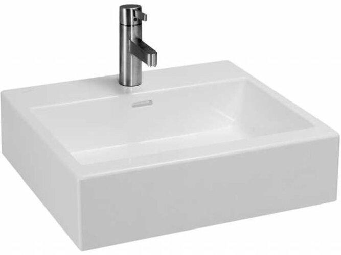 Produktbild Laufen Living City Waschtisch, 1 Hahnloch mittig, mit Überlauf, 50x46 cm, weiss (520 mm, 500 mm)