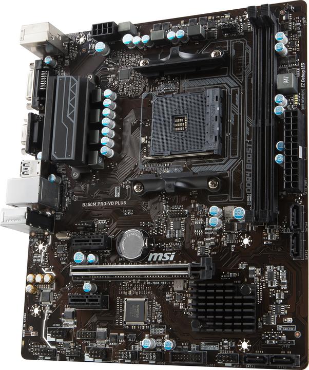 Produktbild MSI B350m Pro-Vd Plus (AM4, AMD B350, mATX)