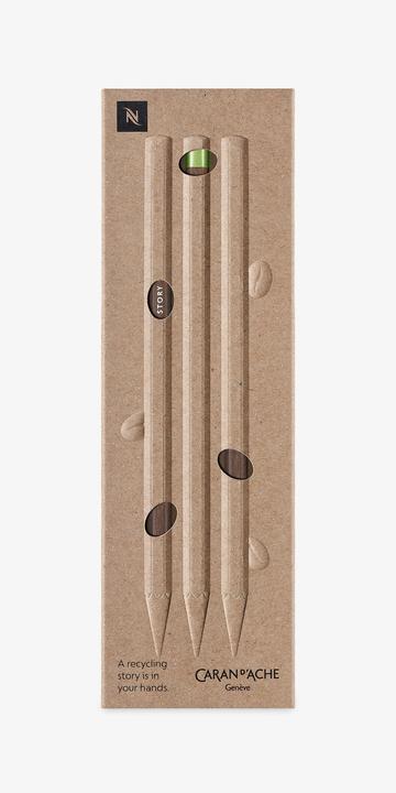 Actual product image Caran d'Ache Nespresso Swisswood (3 mm, HB, 3 x)