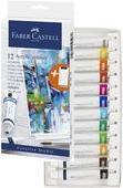 Produktbild Faber-Castell Acrylfarbe in Tube, 12er Kartonetui hochpigmentierte, lichtechte Farben mit glänzendem (DAA326, 20 ml)