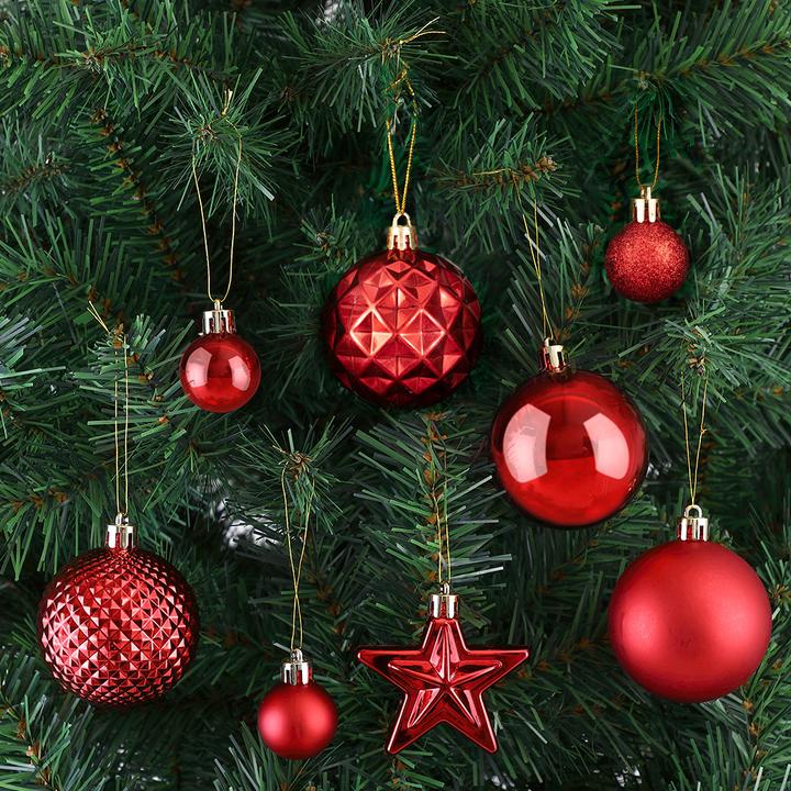 Actual product image Deuba Christmas tree balls (66 -part)
