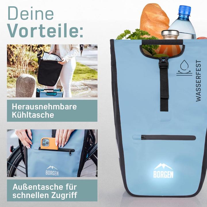 Produktbild Borgen Fahrrad Einkaufstasche