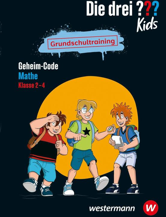 Immagine prodotto Die drei??? Kids - Grundschultraining. Geheim-Code Mathe 2-4 (Tedesco, Elke Stolzenburg, 2024)