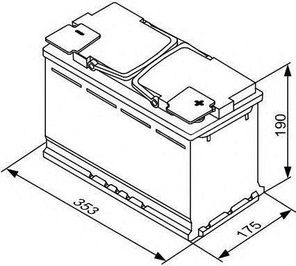 Actual product image Bosch Automotive S5 013 (12 V, 100 Ah, 830 A)