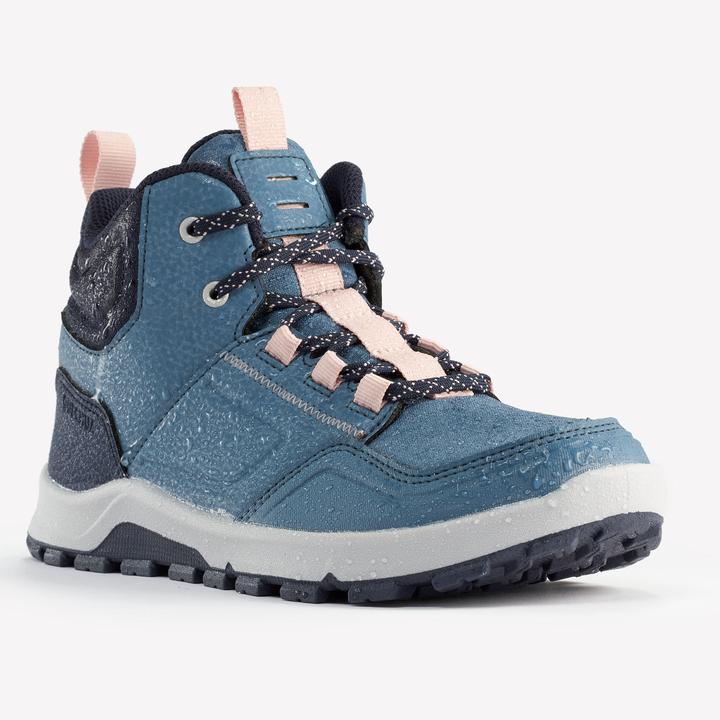 Image du produit Quechua Chaussures de randonnée enfants pointures 35-38 mi-hautes - NH500 bleu (36)