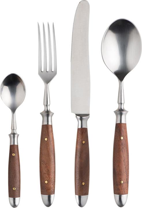 Produktbild Besteckset 4-Tlg braun (4 Stück, Besteck Set)