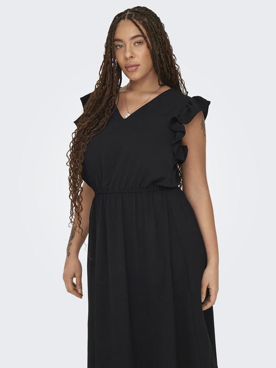 Actual product image Only Regular fit V-neckline Curve long dress dress (42)