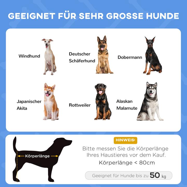 Immagine prodotto Outsunny Lettino per cani da esterno con tetto, per cani di taglia molto grande (Cane)