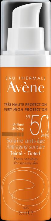 Produktbild Avène Anti-Aging-Sonnenschutz Getönt Sonnenschutz ORANGE (Sonnencreme Gesicht, SPF 50, 50 ml, 95 g)