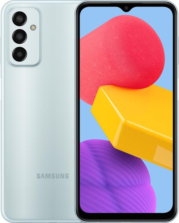 Actual product image Samsung Galaxy M13 (64 GB, Light blue, 6.60", Dual SIM, 50 Mpx, 4G)