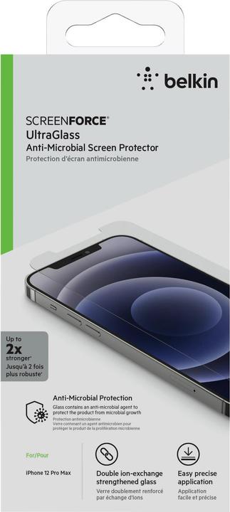 Actual product image Belkin ScreenForce Ultra Glass (1 Piece, Apple iPhone 12 Pro Max)