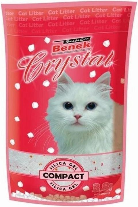 Actual product image Super Benek Crystal Natural Cat Litter 3.8 l (Non-dusting, Non-clumping, 0.10 kg)