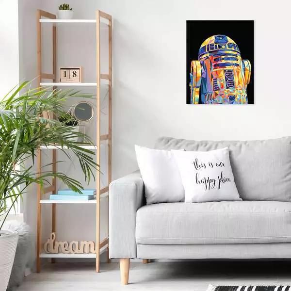 Actual product image Ravensburger CreArt - Painting by numbers - Star Wars - R2-D2