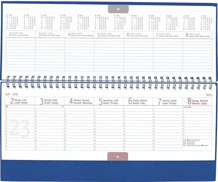 Produktbild Alpha Edition Tisch-Querkalender Nature Line Ocean 2025, Notizkalender, 29,7x13,5cm, Kalender mit (Harter Einband, Deutsch)