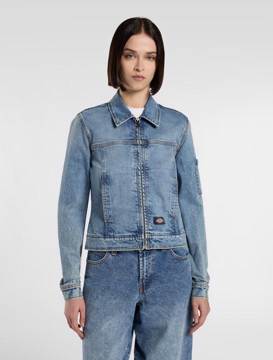 Actual product image Dickies Denim Slim Jacket W Rinsed Fade (L)