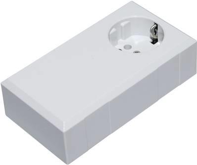Tru Components Stecker-Gehäuse Polycarbonat, ABS Licht-Grau 125 x 67 x 50 ESO 1250 E 1 St. (Gehäuse)