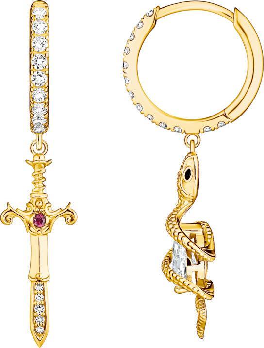 Produktbild Thomas Sabo Creolen mit Anhänger Tempting Romance (925er Silber, Gelbgold)