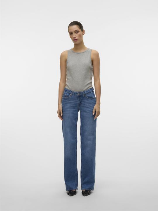 Actual product image Vero Moda VMVANESSA Niedrige Taille Weiter Beinschnitt Jeans Hose mit weitem Beinschnitt (25)