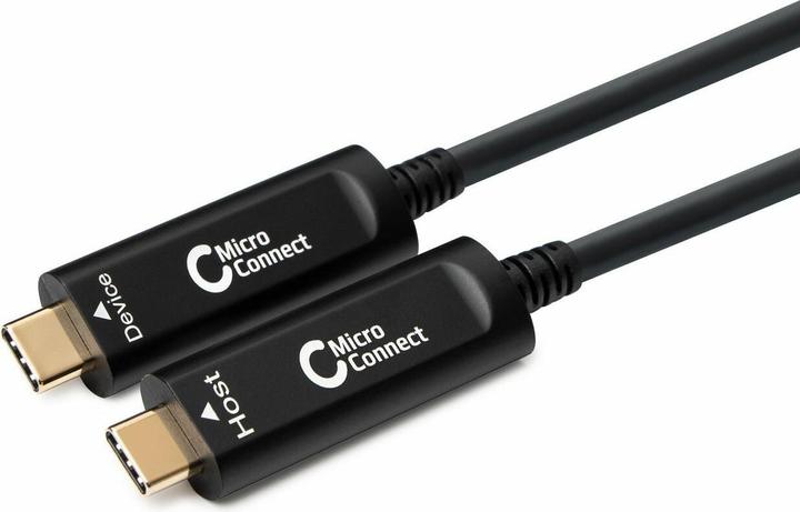 Actual product image MicroConnect MC-USB3.1CC10OP USB Cable 10 m USB 3.2 Gen 2 (3.1 Gen 2) USB C Black (10 m, USB 3.2 Gen 2)