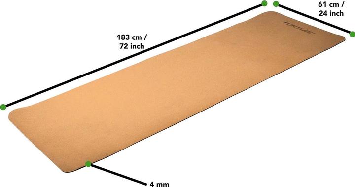 Image du produit Tunturi Kork TPE Yoga Matte Eco Friendly (4 mm)