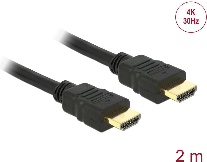 Produktbild Delock HDMI (Typ A) — HDMI (Typ A) (2 m, HDMI)